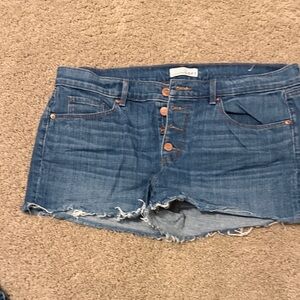 LOFT Blue Jean Shorts